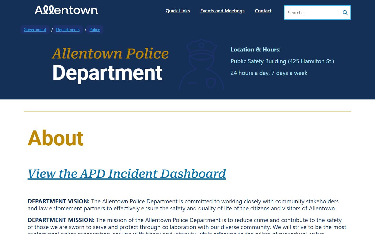 Allentown recent bookings police department website